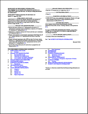 Prescribing Information Thumbnail